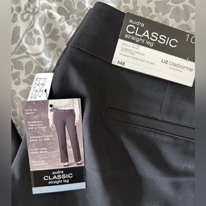 Liz Claiborne career petite NWT 10p black dress pants